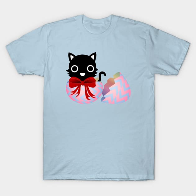 Easter Egg and Kitty T-Shirt by Primigenia